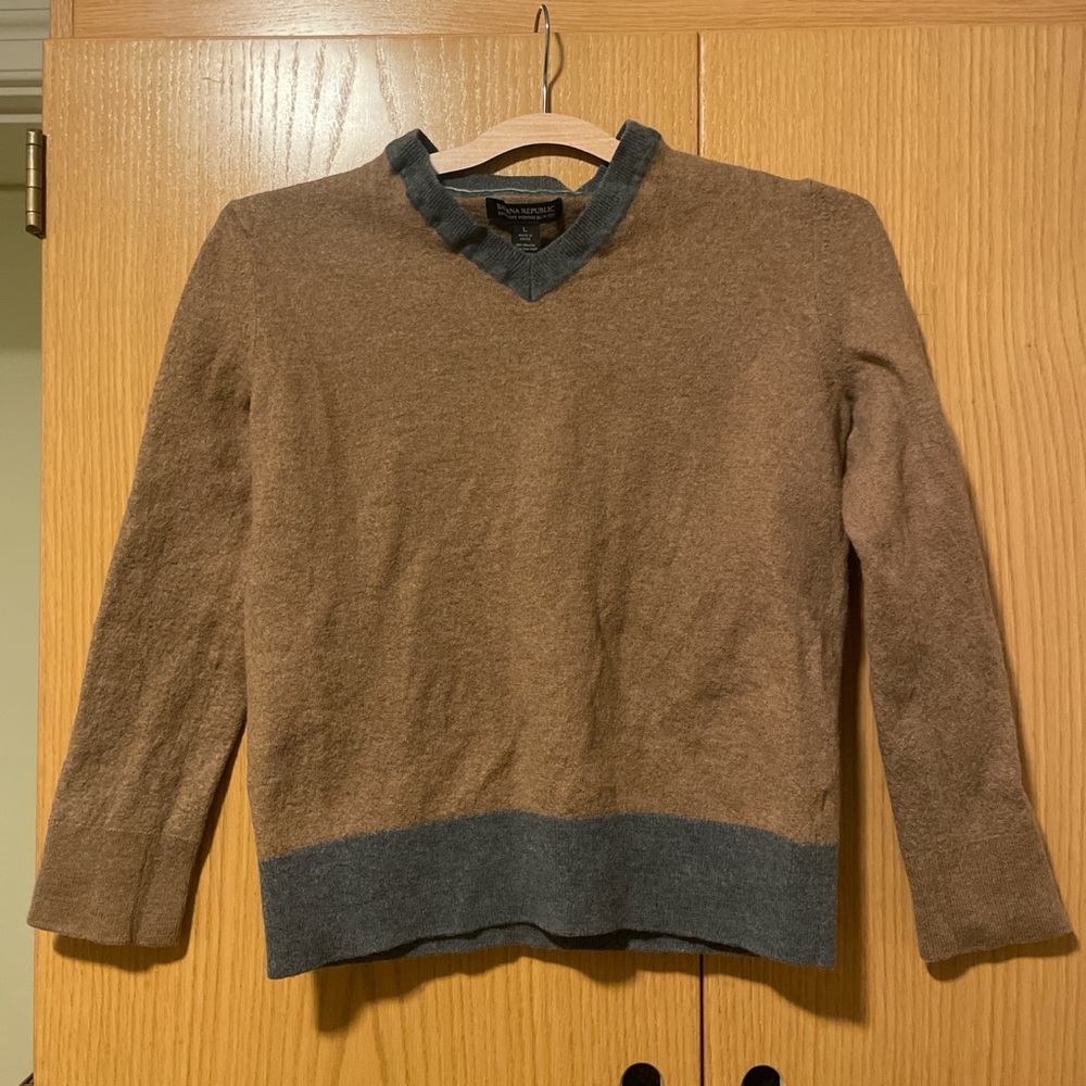Brown and Gray Sweater